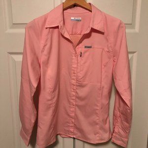 Columbia Small Womens Pink Blouse
